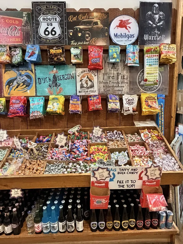 A detail at Rocket Fizz
