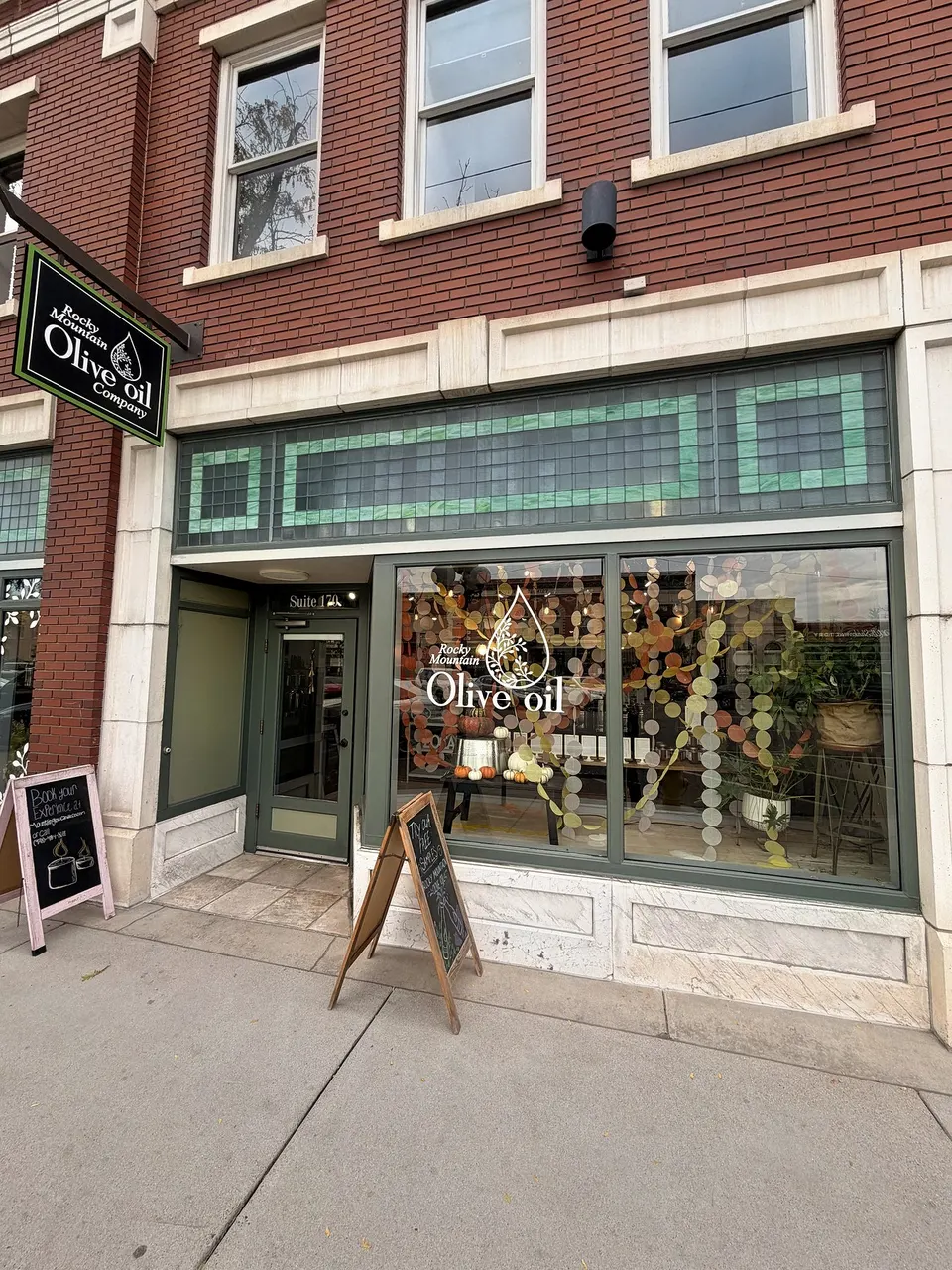 Rocky Mountain Olive Oil Company, from outside