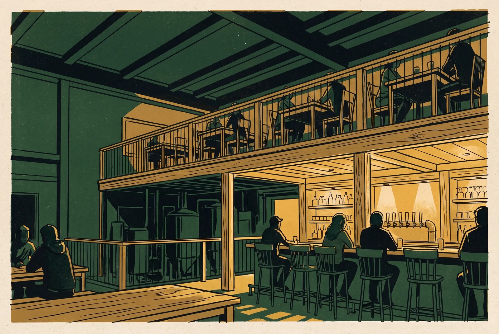Illustration of Gilded Goat Brewing Company